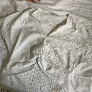 White Zara Tie Shirt